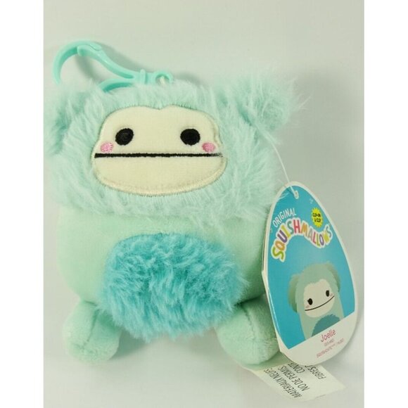 Joelle the Bigfoot Teal Squishmallow Clip On with Tag - Picture 2 of 5